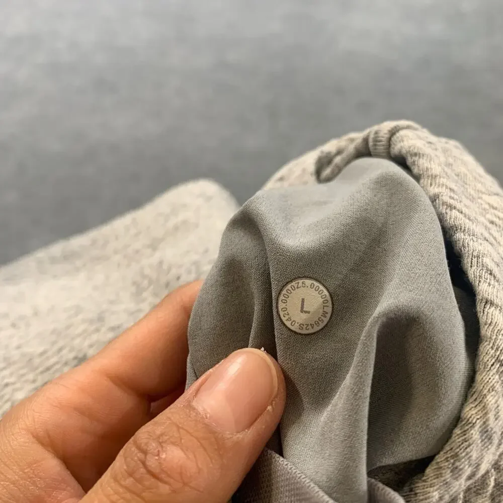 Lululemon Joggers Mens L Large Grey At Ease Heathered Workout Sweatpants *READ